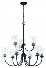  50429-FB - Gwyneth 9 Light Chandelier in Flat Black