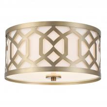  2263-AG - Libby Langdon Jennings 3 Light Aged Brass Flush Mount