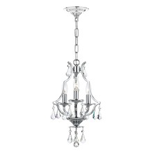  5933-CH-CL-MWP - Cedar 3 Light Polished Chrome Mini Chandelier