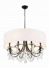  6628-MK-CL-MWP - Othello 8 Light Matte Black Chandelier