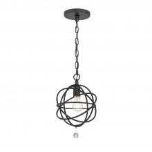  9220-BK - Solaris 1 Light Black Mini Pendant