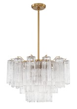  ADD-308-AG-CL - Addis 9 Light Aged Brass Chandelier