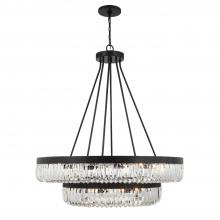  ALI-B2026-CZ - Alister 26 Light Charcoal Bronze Chandelier