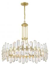  BOL-8889-AG - Bolton 12 Light Aged Brass Chandelier