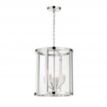  DEV-B8004-PN - Libby Langdon Devon 4 Light Polished Nickel Lantern Chandelier