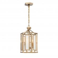  HIL-997-VG - Libby Langdon for Crystorama Hillcrest 3 Light Vibrant Gold Mini Chandelier