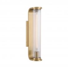  JAR-2301-AG - Jarvis 1 Light LED Aged Brass Sconce