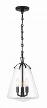  VSS-7004-MK - Voss 3 Light Matte Black Pendant