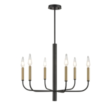  DVP44026MF+GR - Olivia 6 Light Chandelier