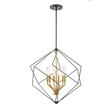  DVP44905BR+EB - Ashoona 6 Light Pendant