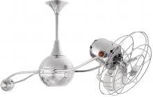  B2K-CR-MTL - Brisa 360° counterweight rotational ceiling fan in Polished Chrome finish with metal blades.