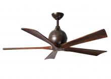  IR5-TB-WA-52 - Irene-5 five-blade paddle fan in Textured Bronze finish with 52" solid walnut tone blades.