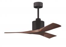  NK-TB-WA-42 - Nan 6-speed ceiling fan in Textured Bronze finish with 42” solid walnut tone wood blades