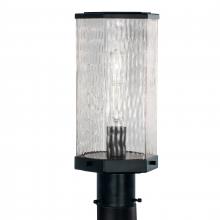  1177-MB-WAV - Polygon 12.75'' High 1-Light Outdoor Post Light - Matte Black