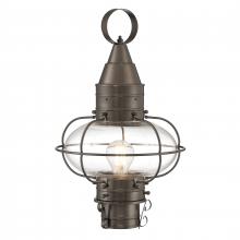  1511-BR-CL - Classic Onion 17.5'' High 1-Light Outdoor Post Light - Bronze