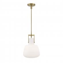  4651-AN-MO - Izel 12'' Wide 1-Light Pendant - Antique Brass