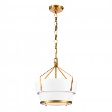  67826/1 - Marin 14'' Wide 1-Light Pendant - Satin Brass