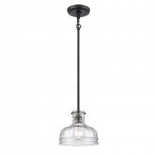  67915/1 - Orinoco 8'' Wide 1-Light Mini Pendant - Matte Black