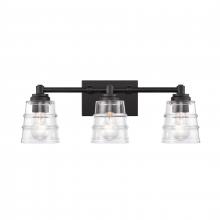  67982/3 - Pulsate 21.5'' Wide 3-Light Vanity Light - Matte Black