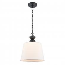  68264/1 - Kistler 12'' Wide 1-Light Pendant - Charcoal