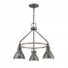  69652/3 - North Shore 24'' Wide 3-Light Outdoor Pendant - Iron