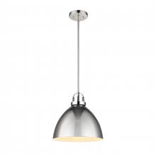  89660/1 - Somerville 12'' Wide 1-Light Pendant - Polished Nickel