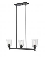  464-3L-MB - 3 Light Linear Chandelier