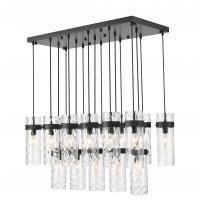  7002P5-17L-MB - 17 Light Linear Chandelier