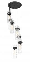  7002P5-7R-MB - 7 Light Chandelier