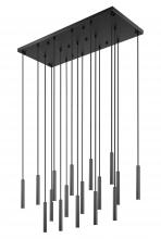  919MP12-17L-MB-LED - 17 Light Linear Chandelier