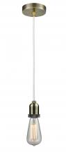  100AB-10W-0AB - Whitney - 1 Light - 2 inch - Antique Brass - Cord hung - Mini Pendant