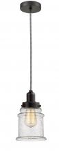  100OB-10BW-0H-OB-G184 - Whitney - 1 Light - 8 inch - Oil Rubbed Bronze - Cord hung - Mini Pendant