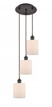  113B-3P-OB-G111 - Cobbleskill - 3 Light - 12 inch - Oil Rubbed Bronze - Cord Hung - Multi Pendant