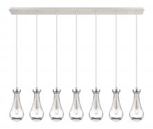  127-451-1P-PN-G451-5CL - Owego - 7 Light - 49 inch - Polished Nickel - Linear Pendant