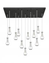  154BK-451-1P-PN-G451-5CL-20 - Owego - 13 Light - 54 inch - Polished Nickel - Multi Pendant