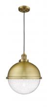  201C-BB-HFS-124-BB - Hampden - 1 Light - 13 inch - Brushed Brass - Cord hung - Pendant