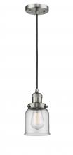  201C-SN-G52 - Bell - 1 Light - 5 inch - Brushed Satin Nickel - Cord hung - Mini Pendant