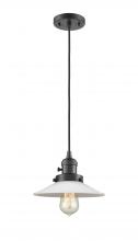  201CSW-OB-G1 - Halophane - 1 Light - 9 inch - Oil Rubbed Bronze - Cord hung - Mini Pendant