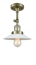  201F-AB-G1 - Halophane - 1 Light - 9 inch - Antique Brass - Semi-Flush Mount