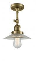  201F-AB-G2 - Halophane - 1 Light - 9 inch - Antique Brass - Semi-Flush Mount