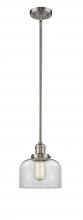  201S-SN-G72 - Bell - 1 Light - 8 inch - Brushed Satin Nickel - Stem Hung - Mini Pendant