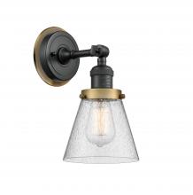  203BK-BPBB-HRBB-G64 - Cone - 1 Light - 6 inch - Matte Black - Sconce