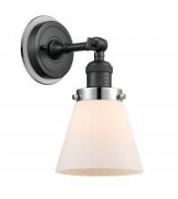  203BK-BPPC-HRPC-G61 - Cone - 1 Light - 6 inch - Matte Black - Sconce