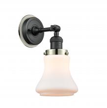  203BK-BPPN-HRPN-G191 - Bellmont - 1 Light - 7 inch - Matte Black - Sconce