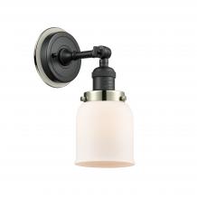  203BK-BPPN-HRPN-G51 - Bell - 1 Light - 5 inch - Matte Black - Sconce