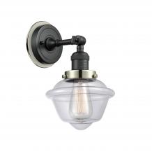  203BK-BPPN-HRPN-G532 - Oxford - 1 Light - 8 inch - Matte Black - Sconce