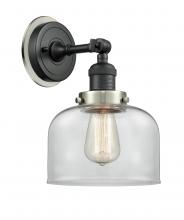  203BK-BPSN-HRSN-G72 - Bell - 1 Light - 8 inch - Matte Black - Sconce