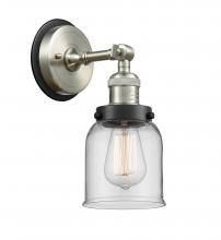  203SN-BPBK-HRBK-G52 - Bell - 1 Light - 5 inch - Brushed Satin Nickel - Sconce