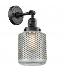  203SW-BK-G262 - Stanton - 1 Light - 6 inch - Matte Black - Sconce