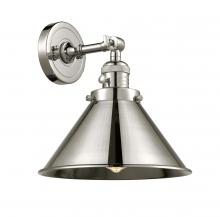  203SW-PN-M10-PN - Briarcliff - 1 Light - 10 inch - Polished Nickel - Sconce